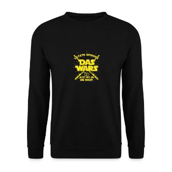 JGA Junggesellenabschied Das wars Bräutigam Mann - Unisex Pullover - Schwarz - Vorne - Alina (178cm) & Michal (187cm)