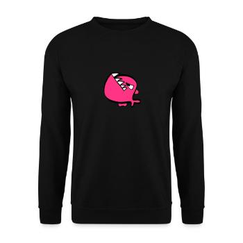 Red piranha - Unisex Sweatshirt - black - Front - Alina (178cm) & Michal (187cm)