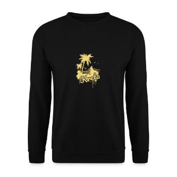 Crète en Grèce - Sweat-shirt Unisexe - noir - Devant - Alina (178cm) & Michal (187cm)