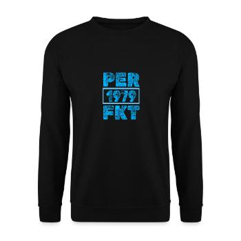 Perfect 1979 - Unisex Pullover - Schwarz - Vorne - Alina (178cm) & Michal (187cm)