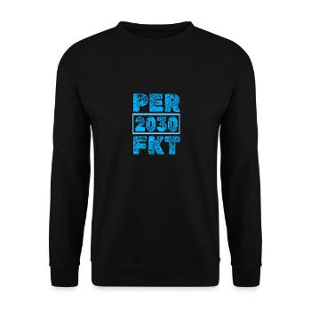 Perfect 2030 - Unisex Pullover - Schwarz - Vorne - Alina (178cm) & Michal (187cm)