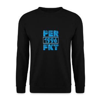 Perfektioniert 1996 - Unisex Pullover - Schwarz - Vorne - Alina (178cm) & Michal (187cm)