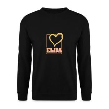 Heart of Elijah - Unisex Sweatshirt - black - Front - Alina (178cm) & Michal (187cm)