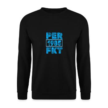 Perfect 1985 - Unisex Pullover - Schwarz - Vorne - Alina (178cm) & Michal (187cm)