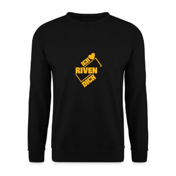 Couple Riven - Unisex Pullover - Schwarz - Vorne - Alina (178cm) & Michal (187cm)