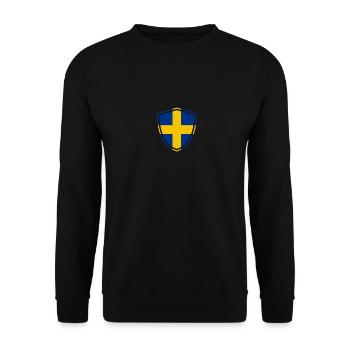 Sweden, Sverige, Stockholm, moose, - Unisex Sweatshirt - black - Front - Alina (178cm) & Michal (187cm)