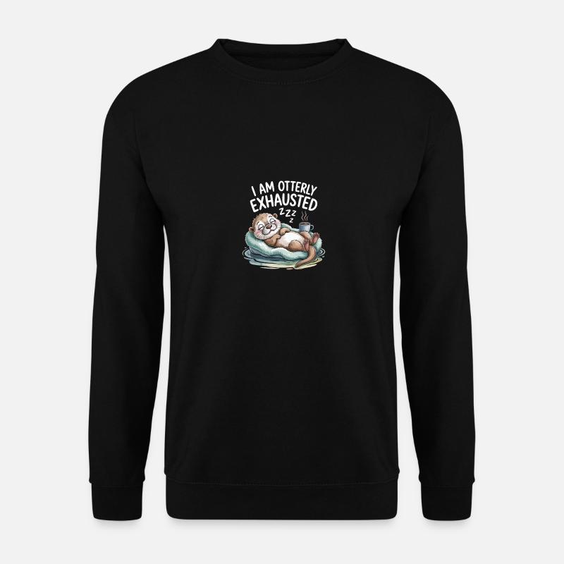 Komisch, ich bin schrecklich erschöpft - Unisex Pullover - Schwarz