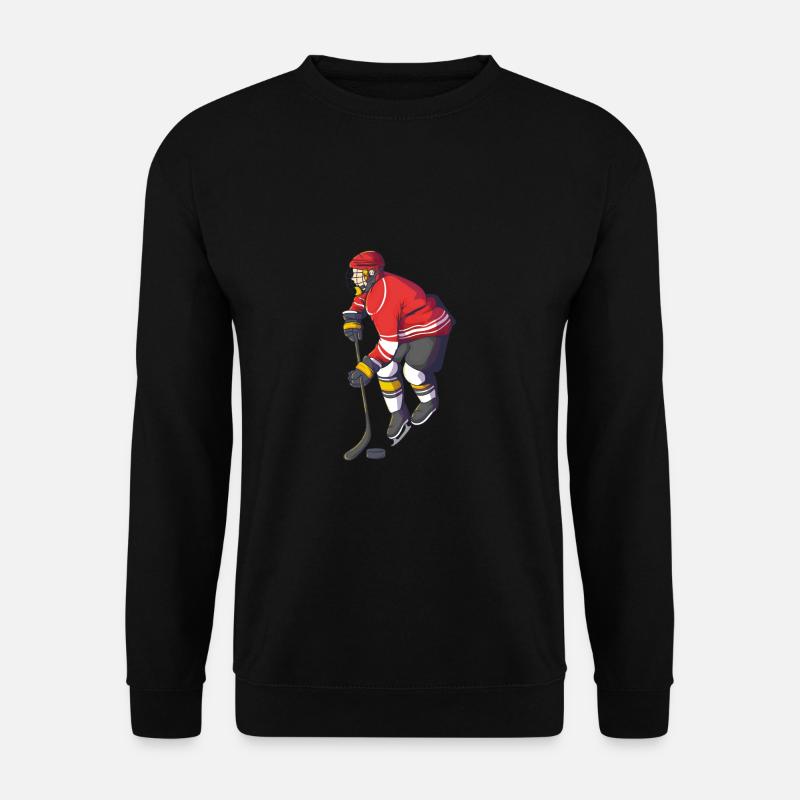 Eishockey Spieler - Unisex Pullover - Schwarz