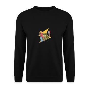 Voiture électrique - Sweat-shirt Unisexe - noir - Devant - Alina (178cm) & Michal (187cm)