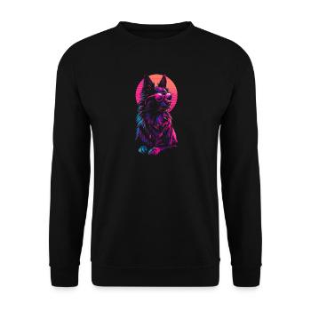 Chihuahua Portrait Dog Dog - Unisex Sweatshirt - black - Front - Alina (178cm) & Michal (187cm)