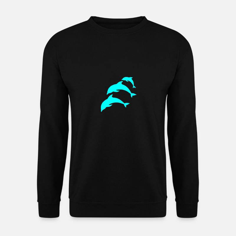 dolphin blue - Unisex Pullover - Schwarz