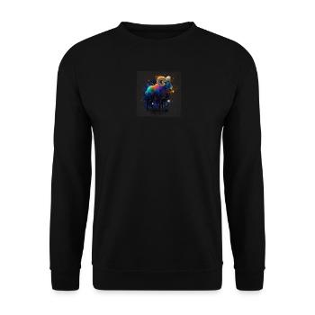 Aries Star Sign Watercolor Watercolor Boho - Unisex Sweatshirt - black - Front - Alina (178cm) & Michal (187cm)