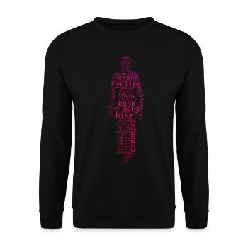 Cyclistes Cyclisme Hommes VTT - Sweat-shirt Unisexe - noir - Devant - Alina (178cm) & Michal (187cm)