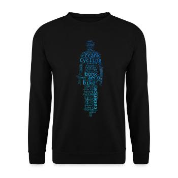 Vélo Cyclisme Femmes Vélo Cyclistes - Sweat-shirt Unisexe - noir - Devant - Alina (178cm) & Michal (187cm)