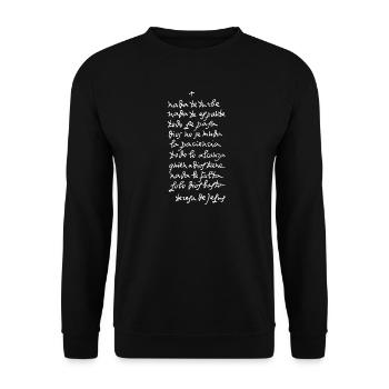 Solo Dios basta (oscura) - Unisex Sweatshirt - black - Front - Alina (178cm) & Michal (187cm)
