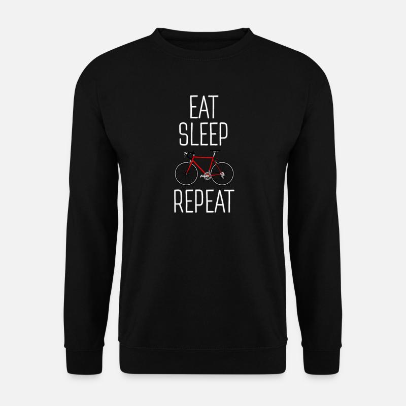 Eat Sleep Ride Repeat Cycling - Unisex Sweatshirt - black