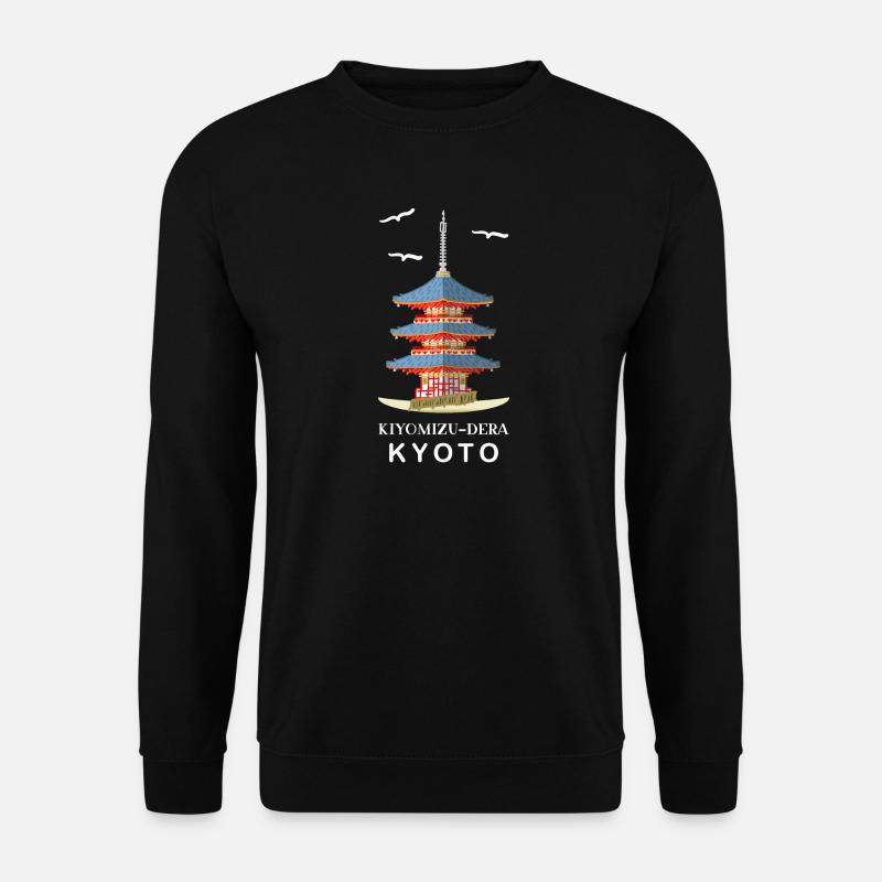 Kyoto, Japan, Buddhistischer Tempel Kiyomizu-Dera - Unisex Pullover - Schwarz