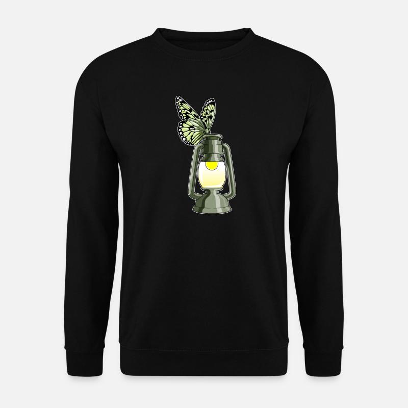 Schmetterling Laterne - Unisex Pullover - Schwarz