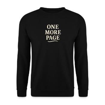 Encore une Page - Sweat-shirt Unisexe - noir - Devant - Alina (178cm) & Michal (187cm)