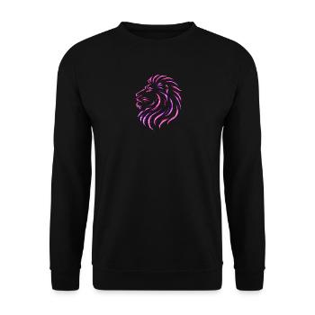 NeonLionLady - Unisex Pullover - Schwarz - Vorne - Alina (178cm) & Michal (187cm)