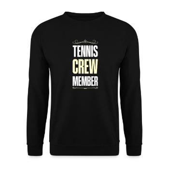 Équipe de tennis - Sweat-shirt Unisexe - noir - Devant - Alina (178cm) & Michal (187cm)