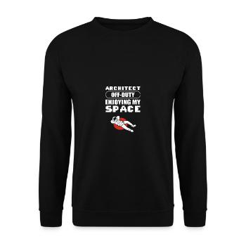 Architekt Off-Duty Handelsarchitekt Geschenk - Unisex Pullover - Schwarz - Vorne - Alina (178cm) & Michal (187cm)