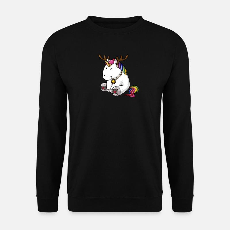 Christmas unicorn - Unisex Sweatshirt - black
