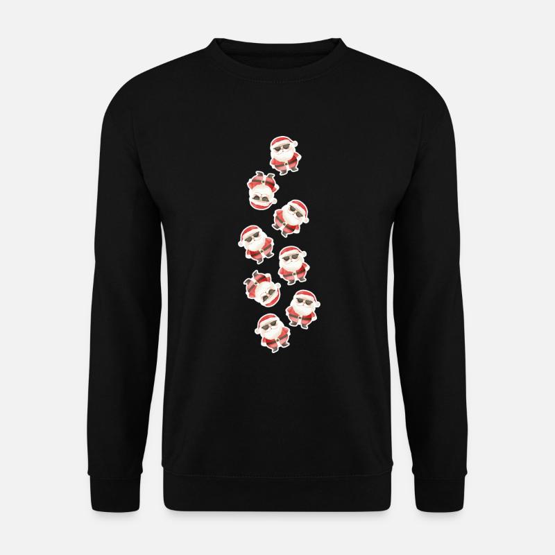Weihnachtsmann Lustig Weihnachten - Unisex Pullover - Schwarz
