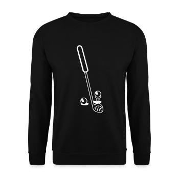 Golf golf club golf - Sweat-shirt Unisexe - noir - Devant - Alina (178cm) & Michal (187cm)