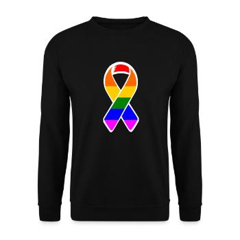 Lgbtq - Unisex Sweatshirt - black - Front - Alina (178cm) & Michal (187cm)