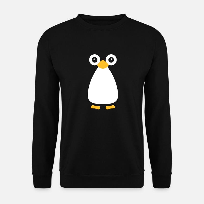 Cute Vector Penguin - Unisex Sweatshirt - black