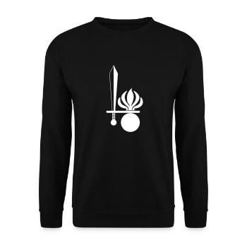 Gren white - Unisex Sweatshirt - black - Front - Alina (178cm) & Michal (187cm)