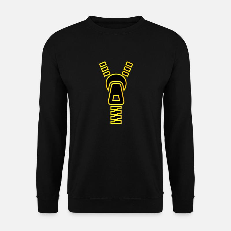Reißverschluss VON - Unisex Pullover - Schwarz