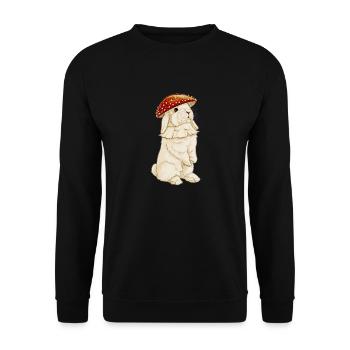 Fly agaric - Unisex Sweatshirt - black - Front - Alina (178cm) & Michal (187cm)