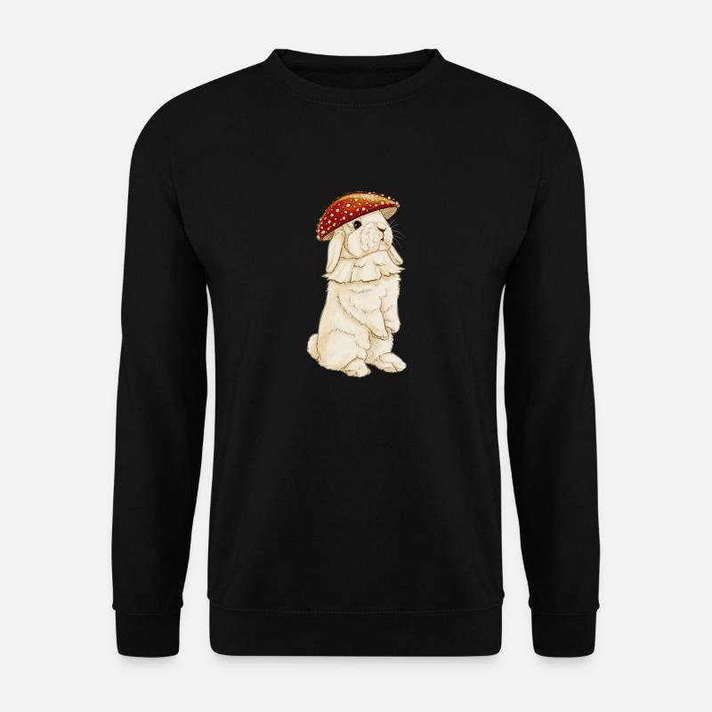 Fliegenpilzbunny - Unisex Pullover - Schwarz