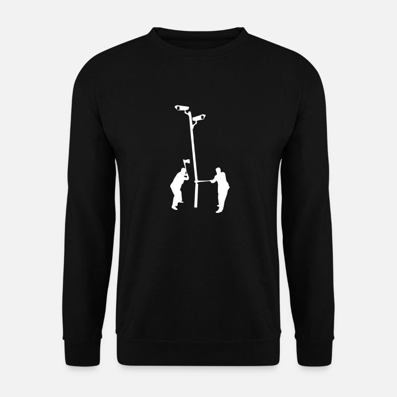 Kamera Überwachung - Unisex Pullover - Schwarz