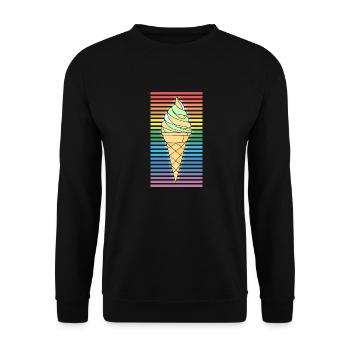 Eis - Unisex Pullover - Schwarz - Vorne - Alina (178cm) & Michal (187cm)