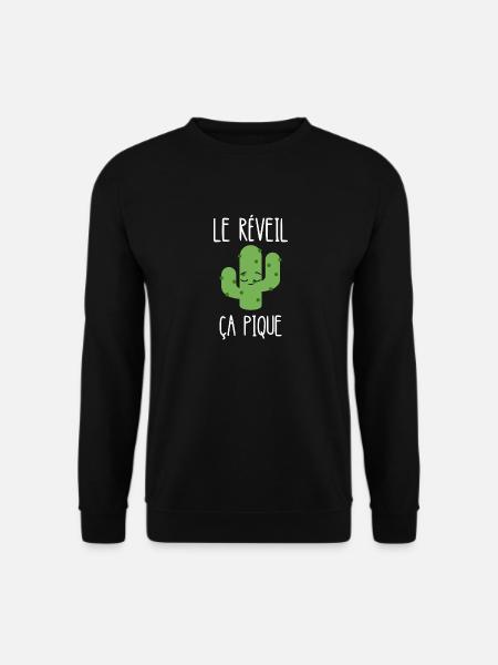 le réveil ça pique - Sweat-shirt Unisexe - noir
