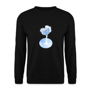Das Herz des Ozeans - Unisex Pullover - Schwarz - Vorne - Alina (178cm) & Michal (187cm)