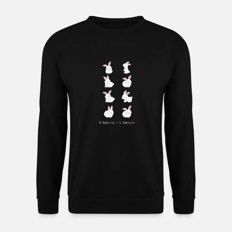 8 Rabbits = 1 Rabbyte - Unisex Sweatshirt - black