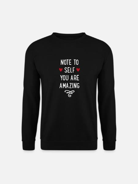 Du bist wunderbar - Unisex Pullover - Schwarz