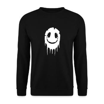 Smile Acid Headphone 303 White - Unisex Pullover - Schwarz - Vorne - Alina (178cm) & Michal (187cm)