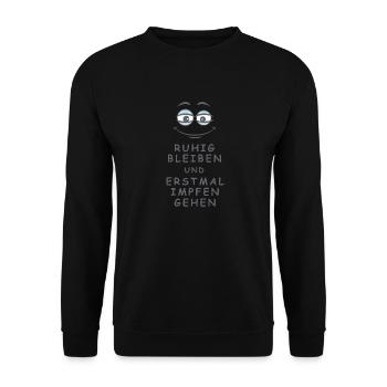 Impfen gehen - Unisex Pullover - Schwarz - Vorne - Alina (178cm) & Michal (187cm)