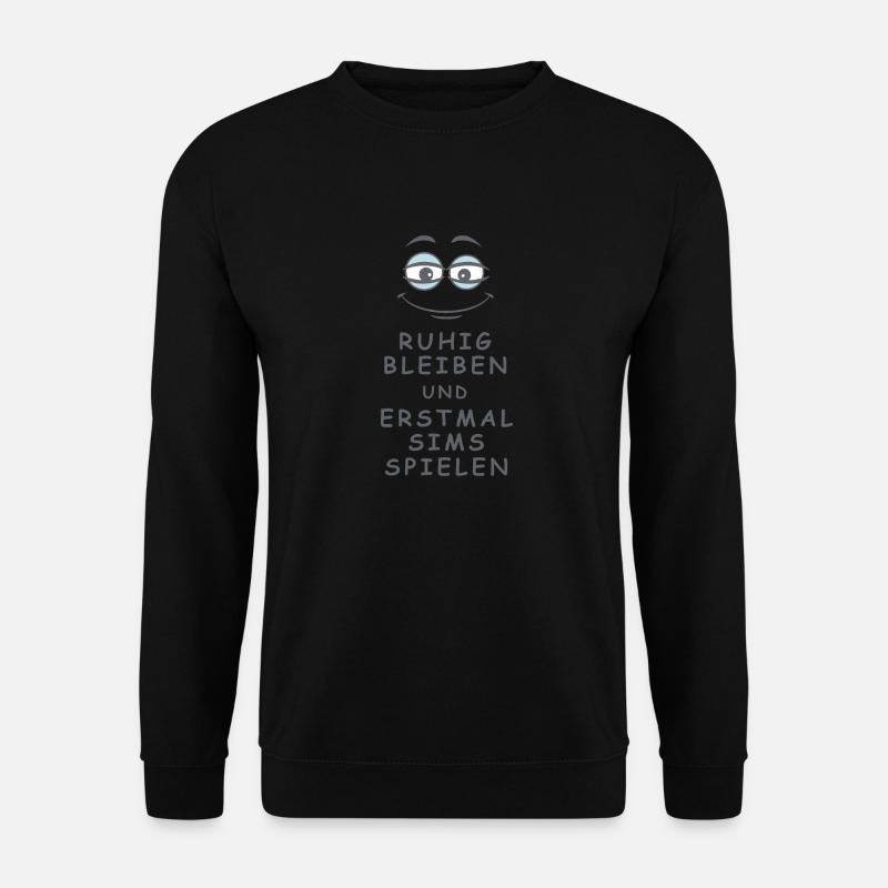 Sims spielen - Unisex Pullover - Schwarz
