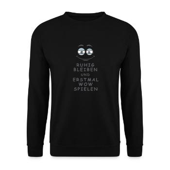 WOW spielen - Unisex Pullover - Schwarz - Vorne - Alina (178cm) & Michal (187cm)