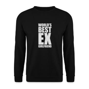worlds best ex girlfriend - Unisex Pullover - Schwarz - Vorne - Alina (178cm) & Michal (187cm)