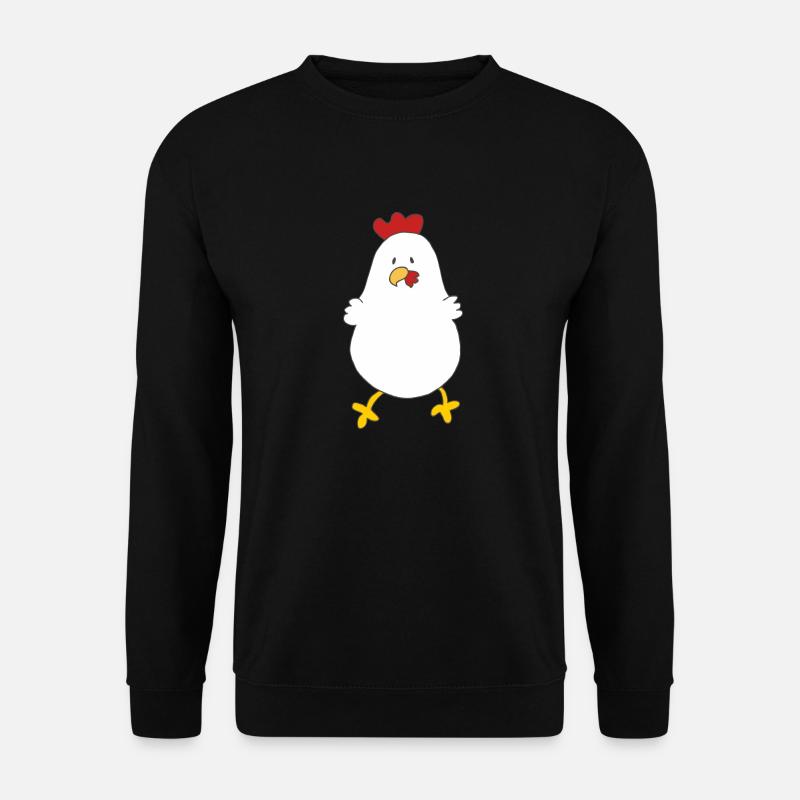 lustiges huhn - Unisex Pullover - Schwarz