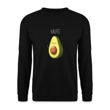 Bessere Hälfte - Unisex Pullover - Schwarz - Vorne - Alina (178cm) & Michal (187cm)