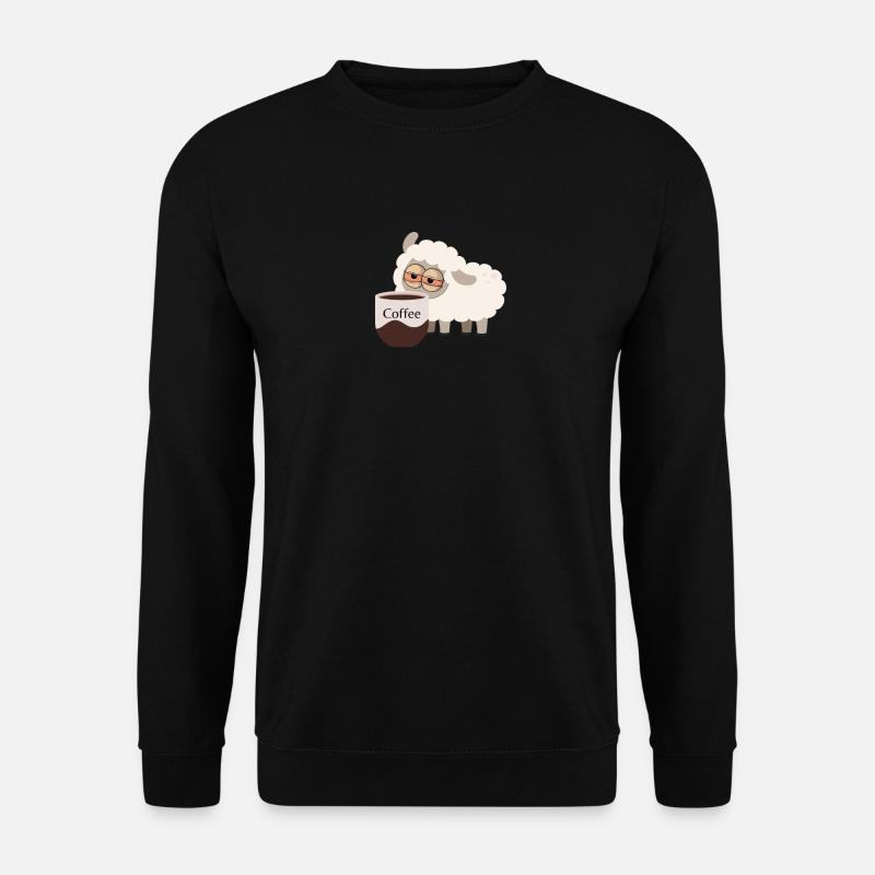 Kaffeeschaf - Unisex Pullover - Schwarz