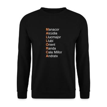 Mallorca Magic: Entdecke die Schönsten Orte der In - Unisex Pullover - Schwarz - Vorne - Alina (178cm) & Michal (187cm)